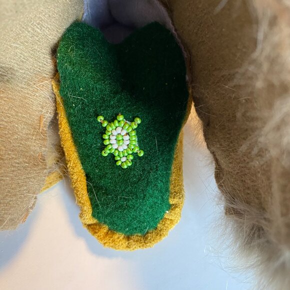 Baby/Infant Handmade Moccasins Suede/Wool/Fur/Beaded - Picture 6 of 6